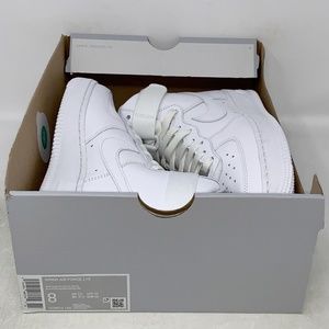 Nike Air Force 1 High Triple White Sneaker, Size 8 BNIB DD9624-100